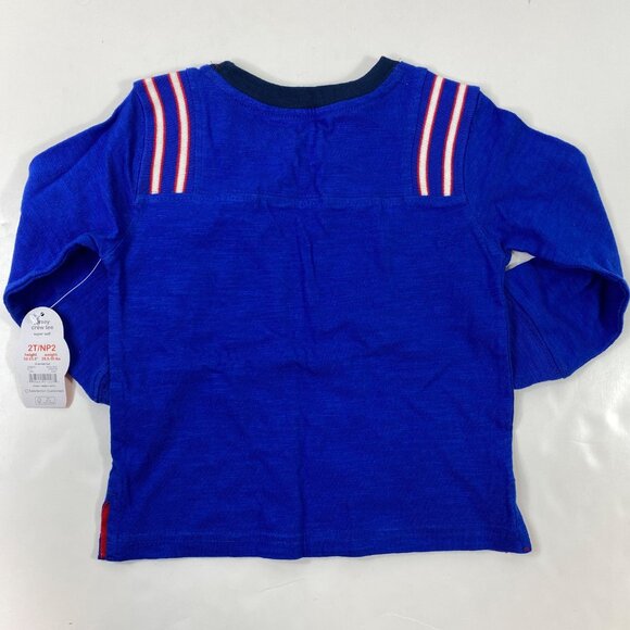 Wonder Nation Toddlers Blue Long-Sleeve Crew Neck T-Shirt Size 2T - Picture 3 of 5